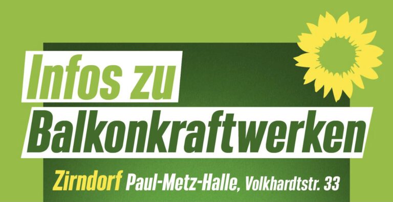 Infoveranstaltung Balkonkraftwerke
