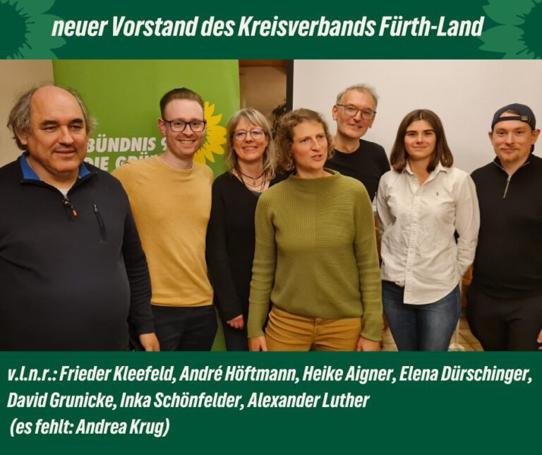 Jahreshauptversammlung des Kreisverbands Fürth-Land mit Vorstandswahl